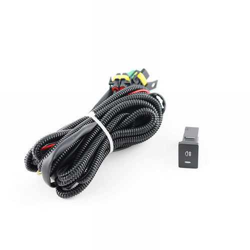 Clear Fog Lights Driving Lamp Black Chrome Bezel For 2012 2013 2014 TOYOTA CAMRY