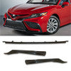 3PCS For 2021 2022 TOYOTA Camry SE XSE Bumper Lower Grille Molding Trim Glossy