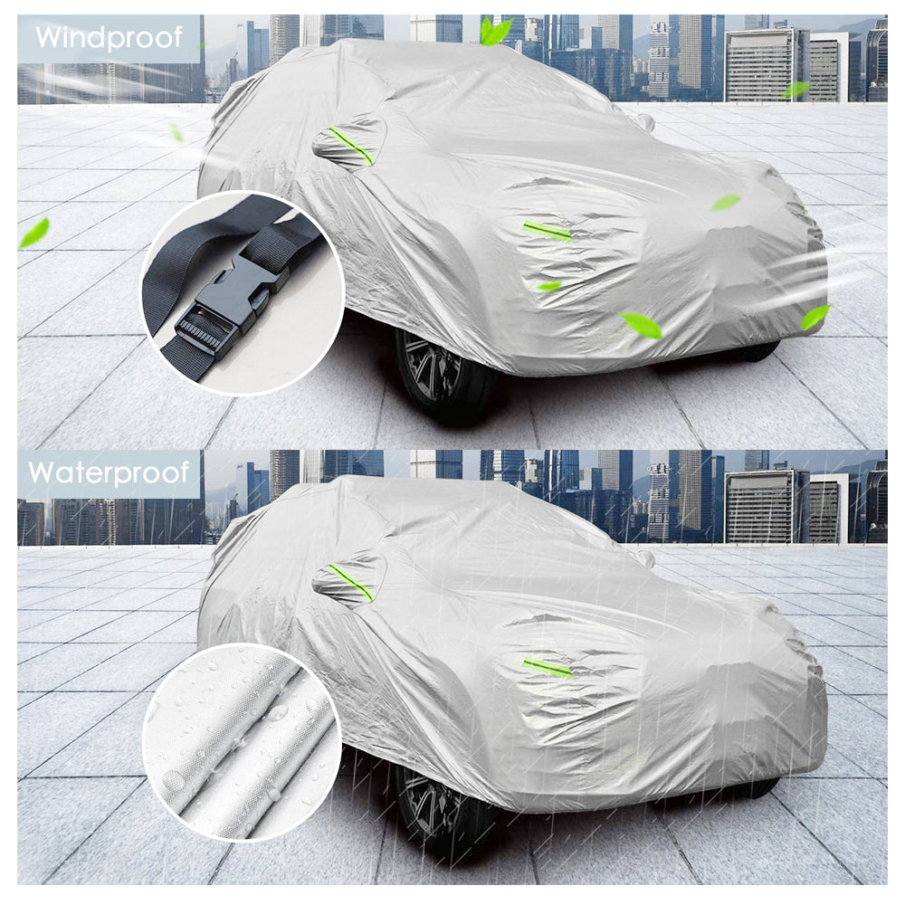 Truck Pickup Full Car Cover Fit Ford F-150 w/Sliver Waterproof Scratch Resistant