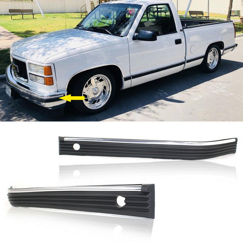 Bumper Trim For 1988-1998 Chevrolet C1500 Front Driver and Passenger Side