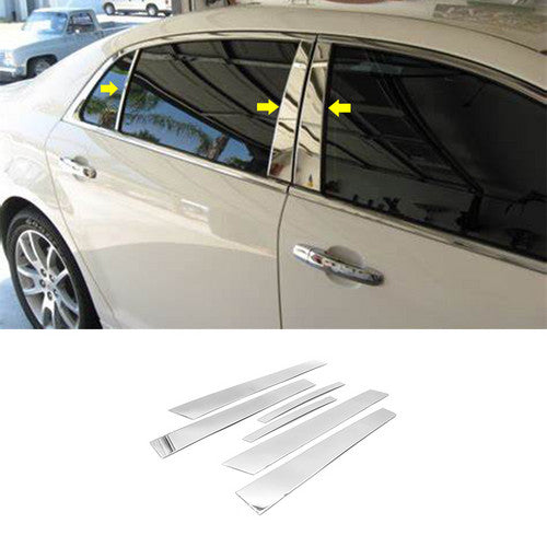 Stainless Steel Pillar Post For 2007 2008 2009 2010-2012 Nissan Altima 4Dr Sedan