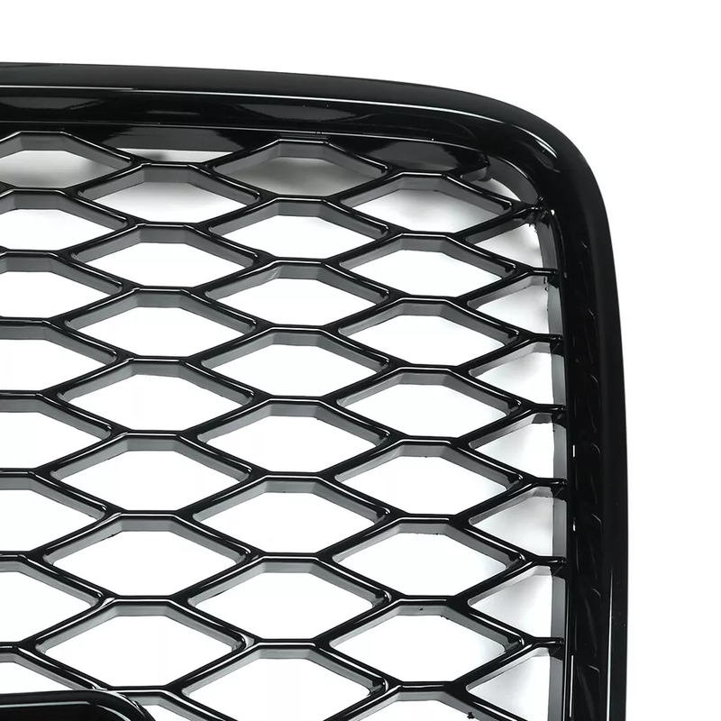 Front Bumper Grille Fit for AD Q7 2007-2015 Honeycomb Mesh Bumper Grille Gloss Black