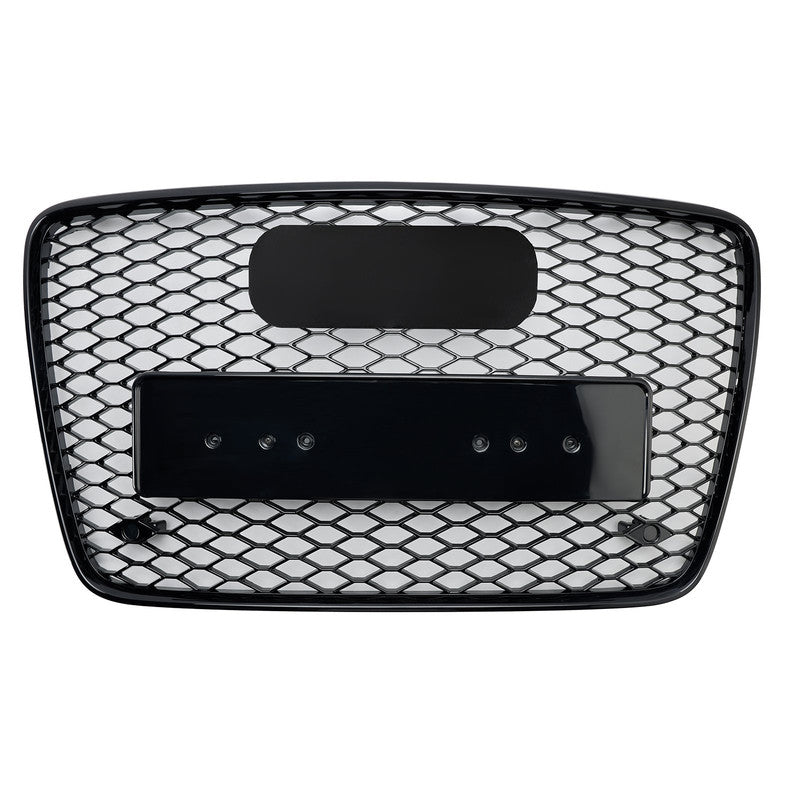 Front Bumper Grille Fit for AD Q7 2007-2015 Honeycomb Mesh Bumper Grille Gloss Black