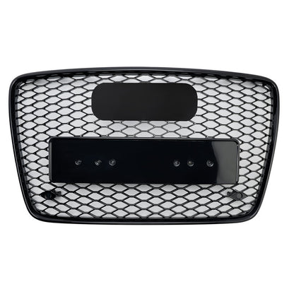 Front Bumper Grille Fit for AD Q7 2007-2015 Honeycomb Mesh Bumper Grille Gloss Black