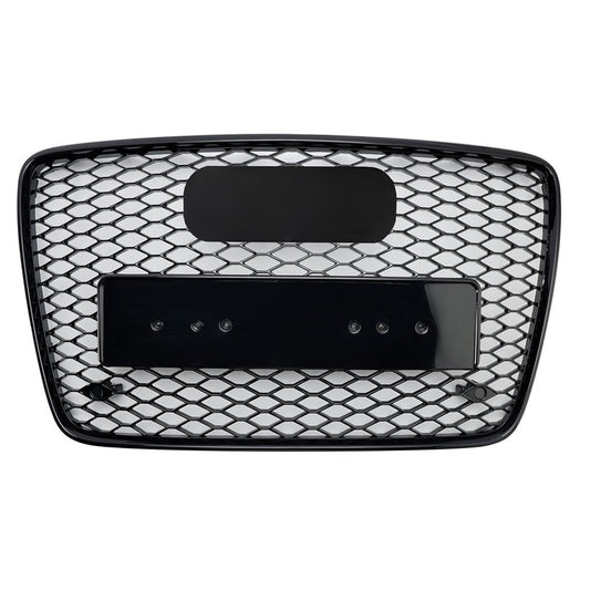 Front Bumper Grille Fit for AD Q7 2007-2015 Honeycomb Mesh Bumper Grille Gloss Black