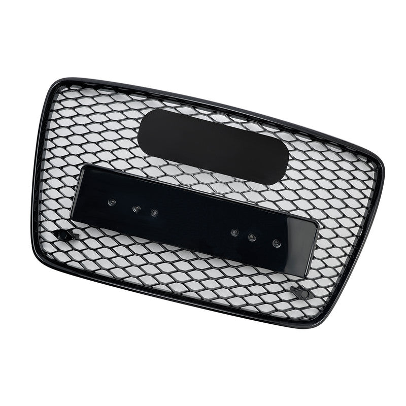 Front Bumper Grille Fit for AD Q7 2007-2015 Honeycomb Mesh Bumper Grille Gloss Black