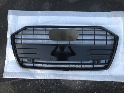 Front Bumper Grille Fit for Audi A6 RS6 S6 2019-2024 Front bumper Grill grille Gloss Black
