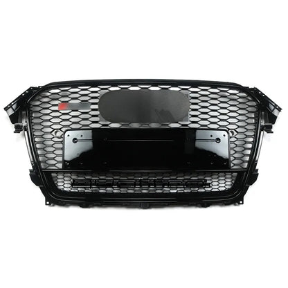 Bumper Grille Fit for A D A4 2013-2016 Honeycomb Grille with Gloss Black Body