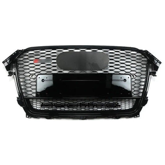 Bumper Grille Fit for A D A4 2013-2016 Honeycomb Grille with Gloss Black Body