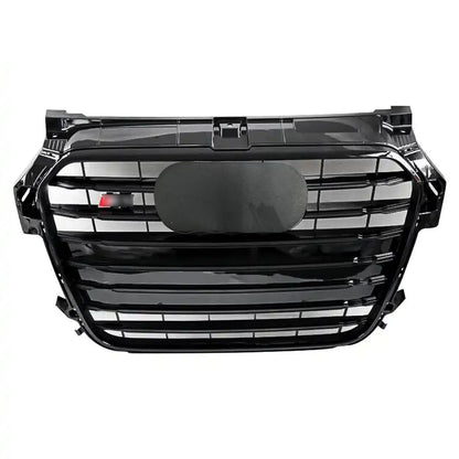Front Bumper Grille Fit for A1 S1 2016-2018 Gloss Black Grill Bumper Grille
