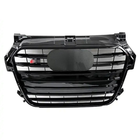 Front Bumper Grille Fit for A1 S1 2016-2018 Gloss Black Grill Bumper Grille