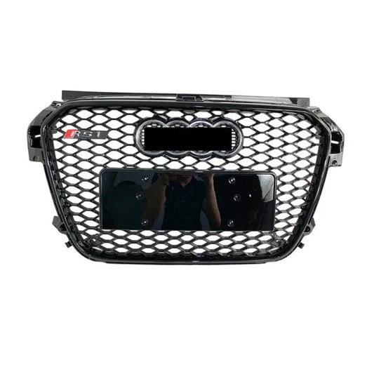 Front Bumper Grille Fit for A1 S1 2016-2018 Update to RS1 Honeycomb Mesh Bumper Grille