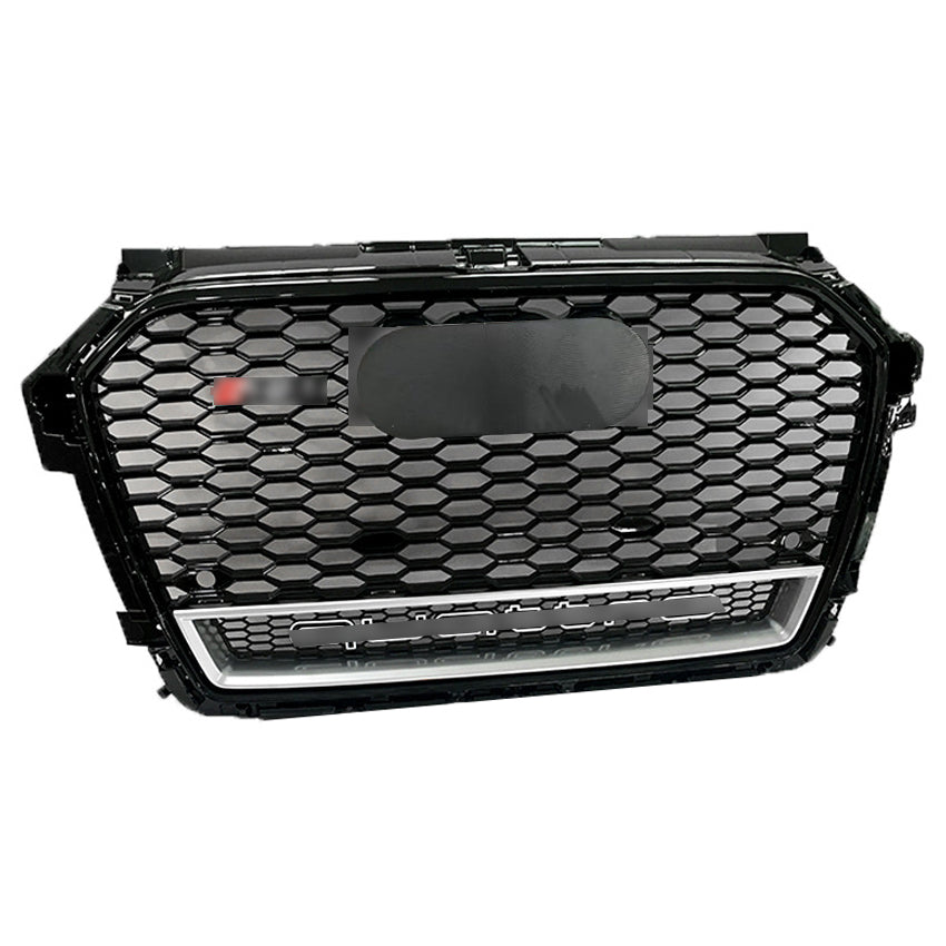 Front Bumper Grille Fit for A1 S1 2016-2018 Update to Quattro Mesh Honeycomb Bumper Grille