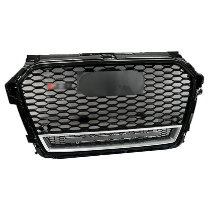 Front Bumper Grille Fit for A1 S1 2016-2018 Update to Quattro Mesh Honeycomb Bumper Grille