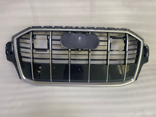 Chrome bumper Grille Fit for AD Q7 SQ7 2020-2023 Grill Style Bumper Girlle