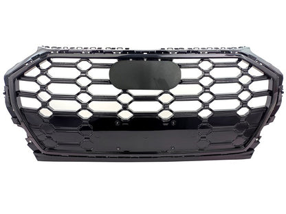Front Bumper Grille Fit for AD Q5 SQ5 B9.5 2021-2022 SQ5 Style Front Bumper Grille Gloss Black
