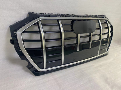 Chrome Bumper Grille Fit for AD Q5 SQ5 B9.5 2021-2022 Grill Style Front Bumper Grille