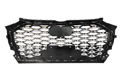 Chrome Bumper Grille Fit for AD Q5 SQ5 B9.5 2021-2022 Mesh Honeycomb Front Bumper Grille