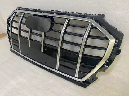 Chrome Bumper Grille Fit for AD Q5 SQ5 B9.5 2021-2022 Grill Style Front Bumper Grille