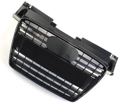 Front Bumper Grille Fit for AD TT TTRS 2007-2014 Grill Grille Gloss Black