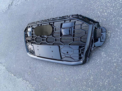 Front bumper Grille Fit for AD Q7 SQ7 2020-2023 Mesh Honeycomb Style Bumper Girlle