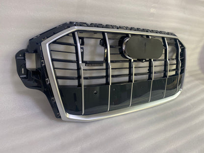 Chrome bumper Grille Fit for AD Q7 SQ7 2020-2023 Grill Style Bumper Girlle
