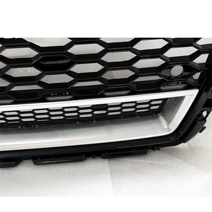 Front Bumper Grille Fit for A1 S1 2016-2018 Update to Quattro Mesh Honeycomb Bumper Grille