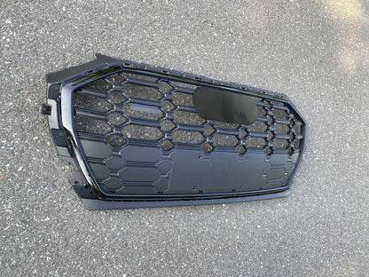 Front Bumper Grille Fit for AD Q5 SQ5 B9.5 2021-2022 SQ5 Style Front Bumper Grille Matte Black