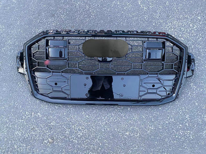Front bumper Grille Fit for AD Q7 SQ7 2020-2023 Mesh Honeycomb Style Bumper Girlle