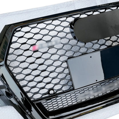 Front Bumper Grille Fit for 2017 2018 2019 Q7 RSQ7 Honeycomb Mesh Style Bumper Grille W/ Lower Window
