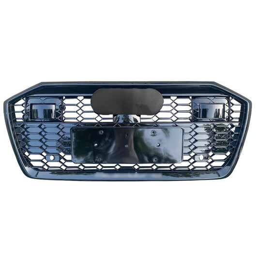 Front Bumper Grille Fit for Audi A6 RS6 S6 2019-2024 Front bumper Mesh Honeycomb grille with ACC Hole