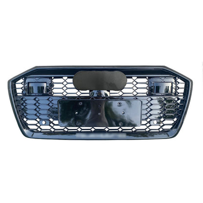 Front Bumper Grille Fit for Audi A6 RS6 S6 2019-2024 Front bumper Mesh Honeycomb grille with ACC Hole