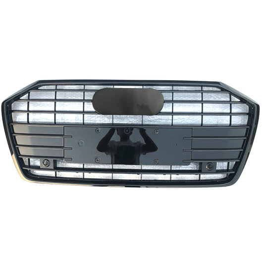 Front Bumper Grille Fit for Audi A6 RS6 S6 2019-2024 Front bumper Grill grille Gloss Black