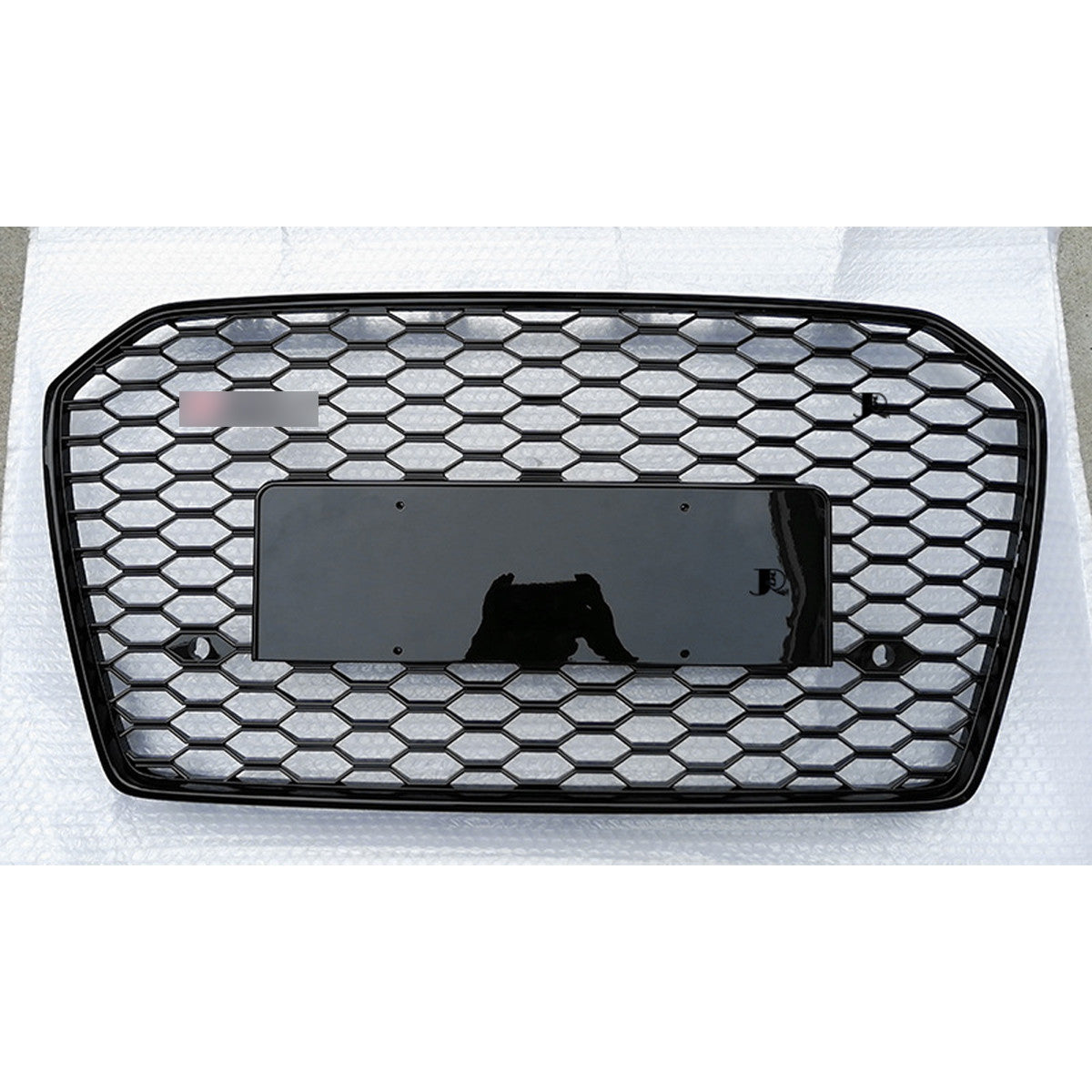 Bumper Grille Fit for A D A6 2016-2018 Honeycomb Grille with Gloss Black Body No Emblem