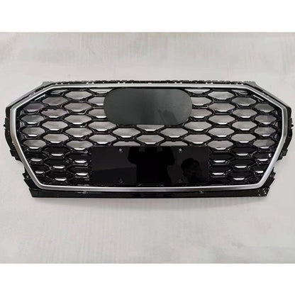 Chrome Bumper Grille Fit for AD Q5 SQ5 B9.5 2021-2022 Mesh Honeycomb Front Bumper Grille