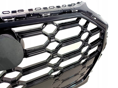 Front Bumper Grille Fit for AD Q5 SQ5 B9.5 2021-2022 SQ5 Style Front Bumper Grille Gloss Black