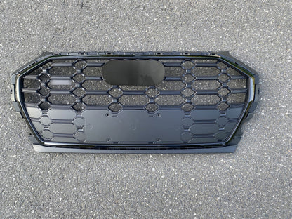 Front Bumper Grille Fit for AD Q5 SQ5 B9.5 2021-2022 SQ5 Style Front Bumper Grille Matte Black