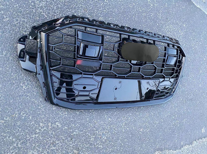 Front bumper Grille Fit for AD Q7 SQ7 2020-2023 Mesh Honeycomb Style Bumper Girlle