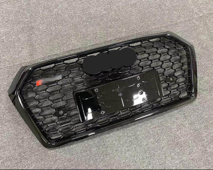 Front Bumper Grille Fit for AD Q5 RSQ5 2018 2019 2020 Mesh Honeycomb Bumper Grille Gloss Black