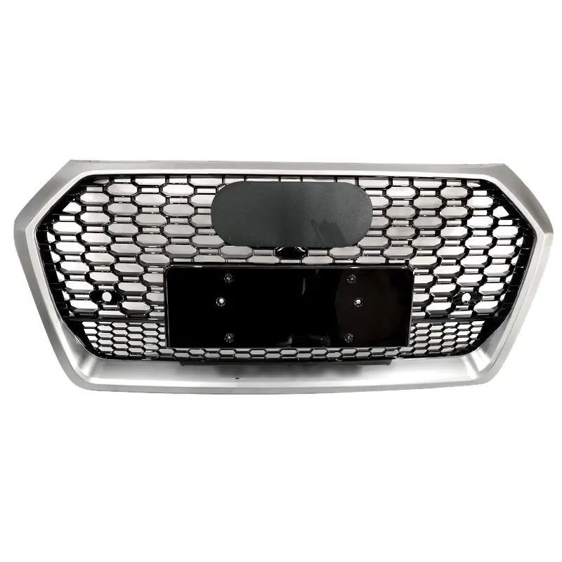 Chrome Bumper Grille Fit for AD Q5 RSQ5 2018 2019 2020 Mesh Honeycomb Bumper Grille Lower Window