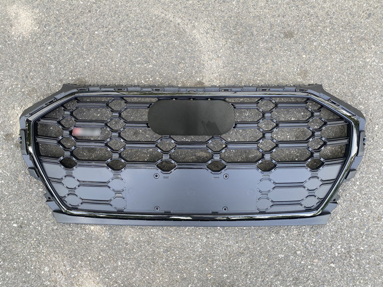Front Bumper Grille Fit for AD Q5 SQ5 B9.5 2021-2022 SQ5 Style Front Bumper Grille Matte Black