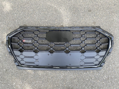 Front Bumper Grille Fit for AD Q5 SQ5 B9.5 2021-2022 SQ5 Style Front Bumper Grille Matte Black