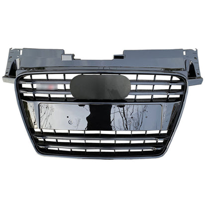 Front Bumper Grille Fit for AD TT TTRS 2007-2014 Grill Grille Gloss Black