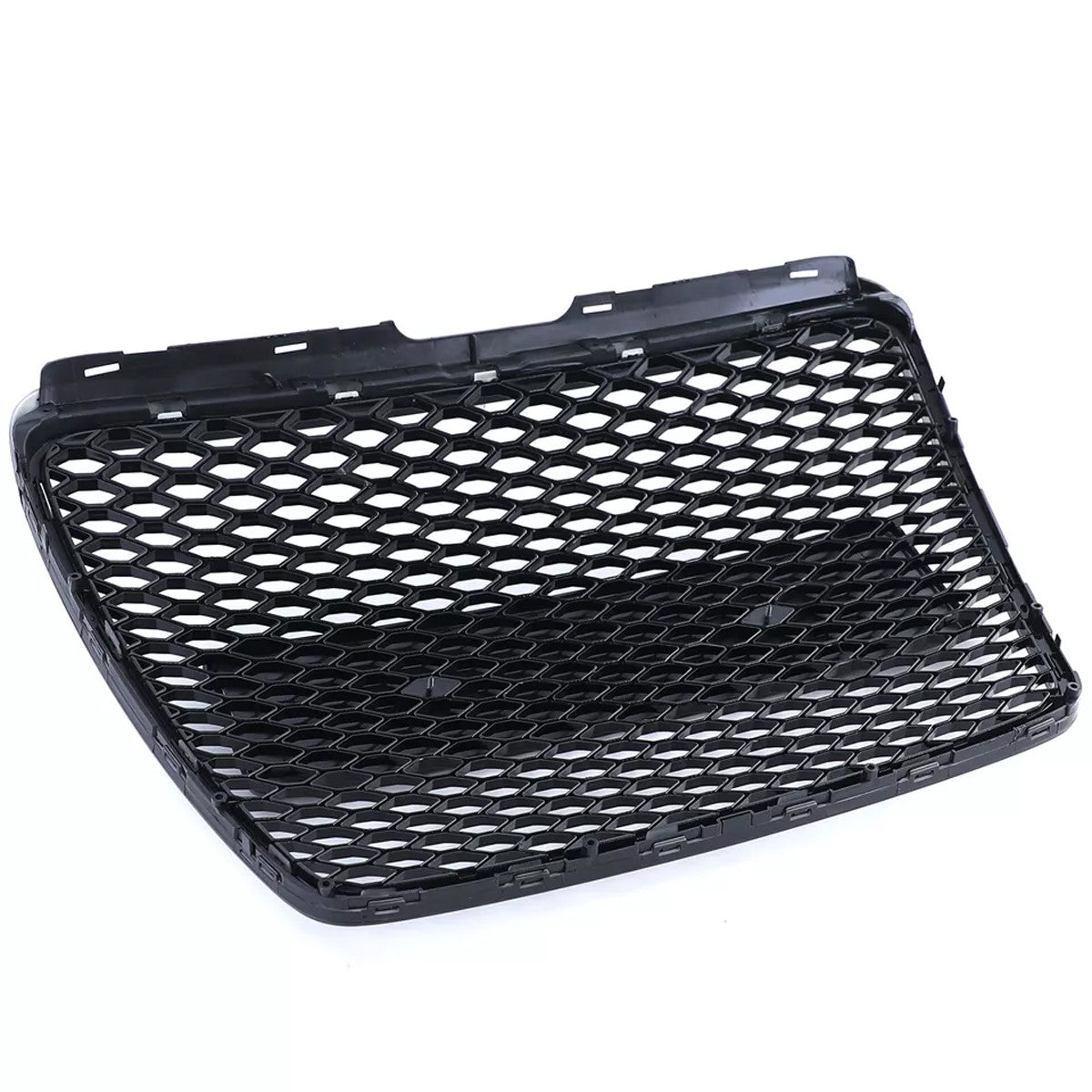 Bumper Grille Fit for A D A6 2005-2011 Honeycomb Grille with Gloss Black Body No Emblem