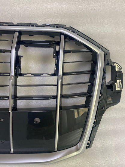 Chrome bumper Grille Fit for AD Q7 SQ7 2020-2023 Grill Style Bumper Girlle