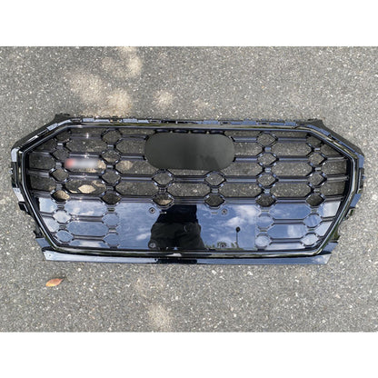 Front Bumper Grille Fit for AD Q5 SQ5 B9.5 2021-2022 SQ5 Style Front Bumper Grille Gloss Black