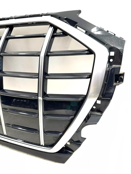 Chrome Bumper Grille Fit for AD Q5 SQ5 B9.5 2021-2022 Grill Style Front Bumper Grille