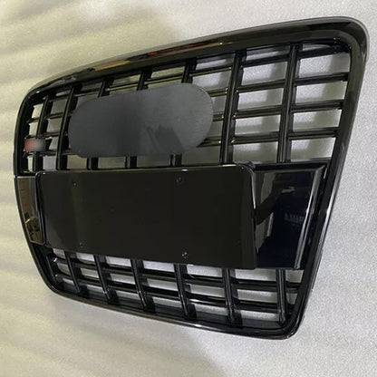 Bumper Grille Fit for A D A6 2005-2011 Grill Grille with Gloss Black Body