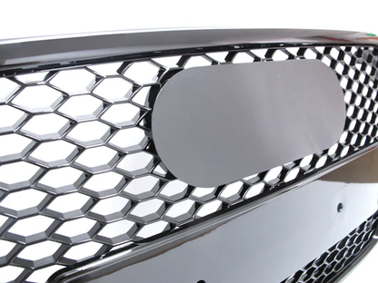 Front Bumper Grille Fit For A D A4 2009-2012 Mesh Honeycomb grille