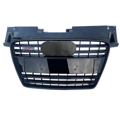 Front Bumper Grille Fit for AD TT TTRS 2007-2014 Grill Grille Gloss Black